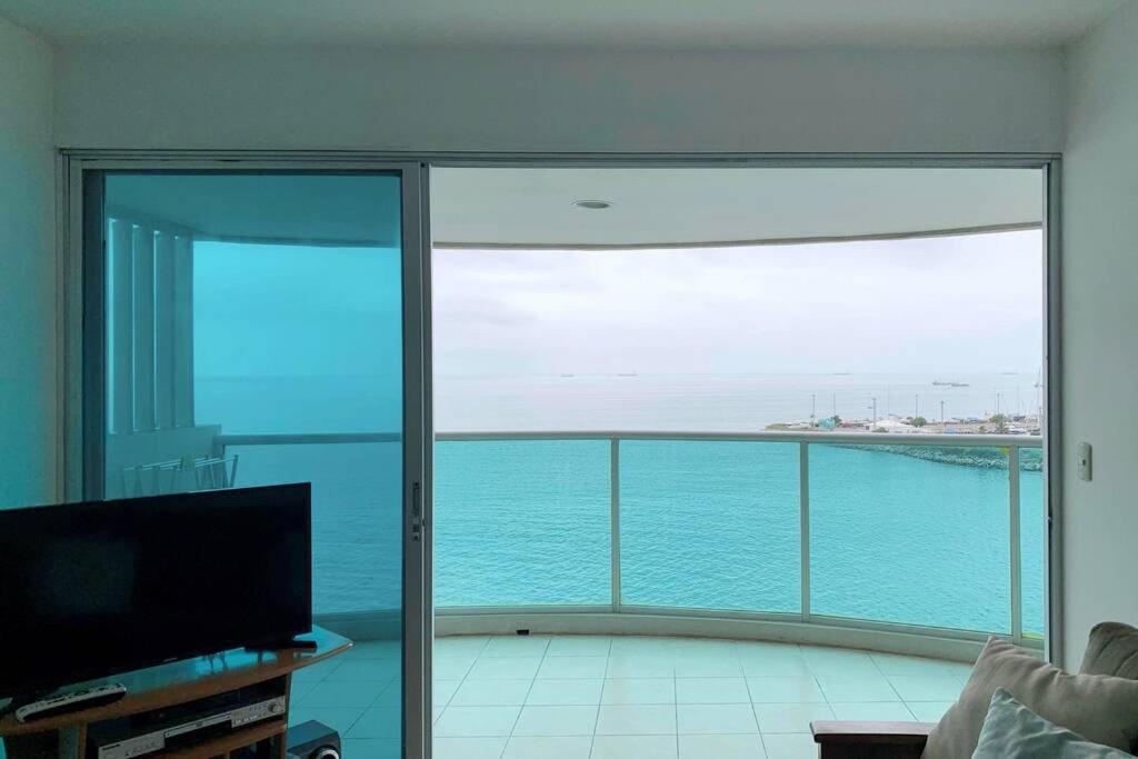 Dpto. Privado Frente Al Mar Con Vista Espectacular Apartamento Salinas  Exterior foto